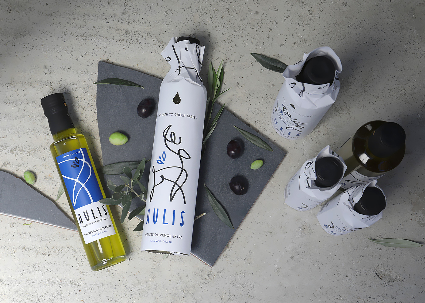 packaging design for greek olive oil