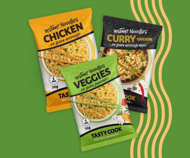 packaging design for noodle pack